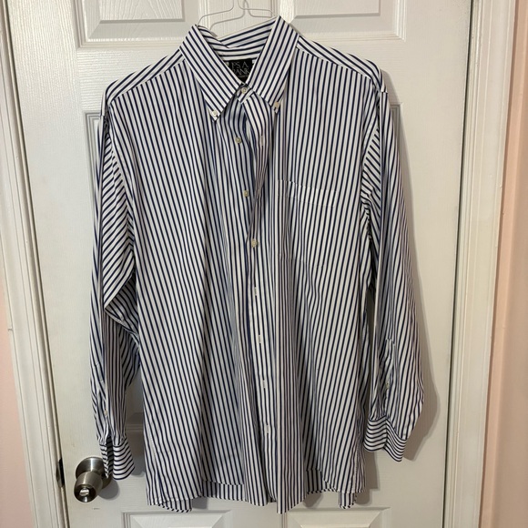 Jos. A. Bank Other - Jos. A. Bank Navy and White Stripe Dress Shirt